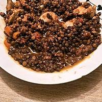 recette Lentilles au boudin blanc