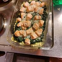 recette Gratins de pommes de terre, épinards et saumons