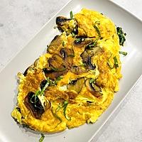 recette Omelette aux champignons et épinards frais