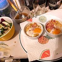 recette Cocotte pâtes avec jambon et fromage et oeuf