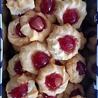 recette Petits sablés à la cerise confite