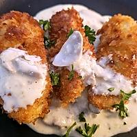 recette Escalope de dinde dorée et croustillante, sauce aux champignons et parmesan