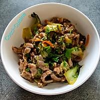 recette Échine de porc et pak choi sautés