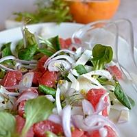 recette Salade fenouil mâche pamplemousse