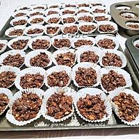recette Croustillants de céréales au chocolat noisettes amandes et graines de tournesol