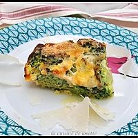 recette gâteau de brocolis au parmesan