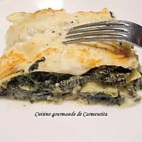 recette Lasagnes fraîches aux épinards chèvre et ricotta