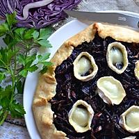 recette Tarte au chou rouge et fromage de chèvre