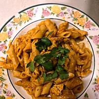 recette PÂTES AU POULET TIKKA MASALA À LA MIJOTEUSE