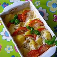 recette Tian de tomates parmentières....