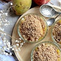 recette Crumble poire pomme sans four