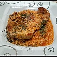recette cotes de porc riz tomates
