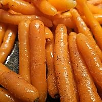 recette Carottes miniatures glacées au beurre et à la cassonade
