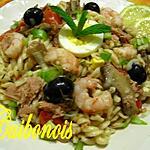 recette Salade d'été : Fusilli au thon.