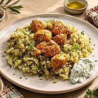 recette Chich taouk au boulgour / fenouil et sa sauce libanaise