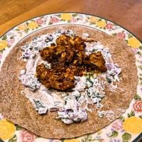 recette WRAPS DE POULET MAROCAIN À LA MENTHE