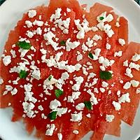 recette  Pastèque, Chèvre & Jambon de Parme