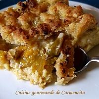 recette Crumble de prunes reine claude à la crème amandine