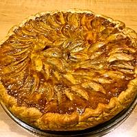 recette Tarte mille feuilles de pomme de terre à la cancoillotte