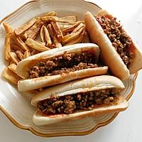 recette Hot dog à la viande hachée
