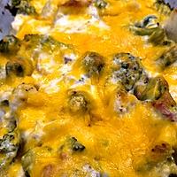recette Gratin de chou-fleur, courgette et lardons