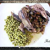 recette pigeonneaux en cocotte aux petits pois