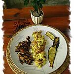 recette omelette chinoise aux crevettes et shiitaké