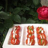 recette Tomates-mozzarella-basilic