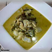 recette Poisson sauce curry & lait de coco