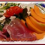recette salade au melon et jambon