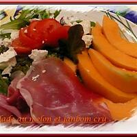recette salade au melon et jambon