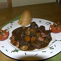 recette boeuf bourguignon .