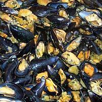 recette Moules au pain