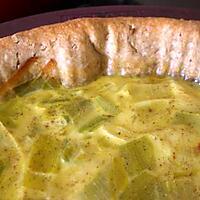 recette Quiche Poireau-Curry o sésame