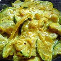 recette COURGETTES LAIT DE COCO ET CURRY