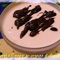 recette coupe à l'orange au curacao et chocolat