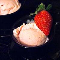 recette Glace à la fraise