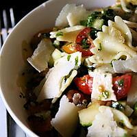 recette MA SALADE DE PATE TOMATES ROQUETTES ET PARMEGIANNÔÔôôô !!!!