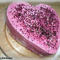 recette Coeur à la mousse de framboises