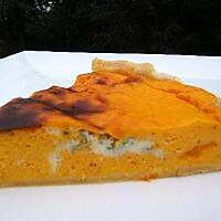 recette Tarte au potiron , carottes et bleu d'Auvergne