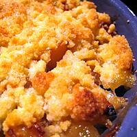 recette Crumble pomme banane au rhum