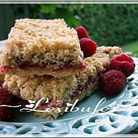 recette Barres à l'avoine et aux framboises de GinPat