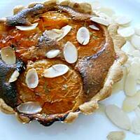 recette Tartelette aux abricots, thym et amandes