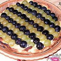 recette tarte aux raisins bicolore