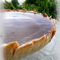 recette Tarte au chocolat & miroir de caramel au beurre salé