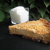 recette Cheesecake au caramel et son espumas d'amande amère