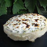 recette Chèvre grillé sur fond d'artichaut