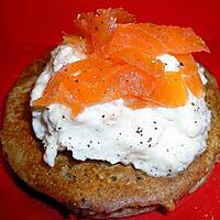 recette BLINIS ET CHANTILLY DE CREVETTES