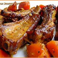 recette Travers de Porc aux Jeunes Carrottes