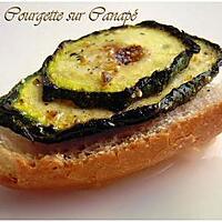 recette Courgettes sur Canapé